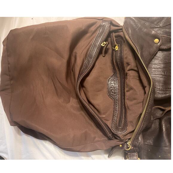 Vintage Abro brown leather crossbody bag with top handle - Picture 7 of 16